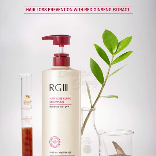RGIII HAIR LOSS CLINIC SHAMPOO w/A single active panax ginseng root extract for mitigating hair loss and nourishing scalp(520ml/17.58 fl oz.)