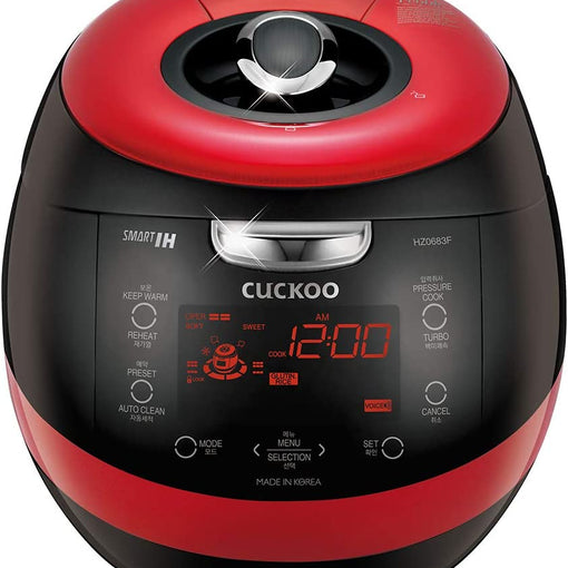 CUCKOO CRP-HZ0683FR | 6-Cup (Uncooked) Induction Heating Pressure Rice Cooker