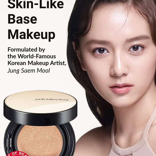 [JUNGSAEMMOOL OFFICIAL] Essential Skin Nuder Cushion (Fair Pink) | Refill Included | Natural Finish | Buildable Coverage | Makeup Artist Brand