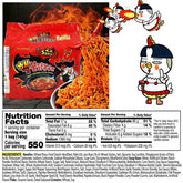 Samyang Top Two Spicy Chicken Hot Ramen noodle Buldak Variety 10 pack (5 each:Hek Nuclear,Original)